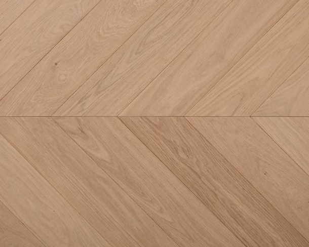 Clear Transparent Chevron Engineered Floor 