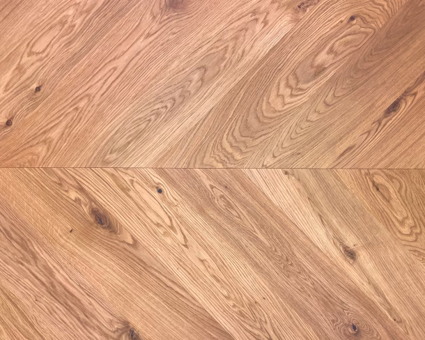 Golden Character Chevron Engineered Floor 