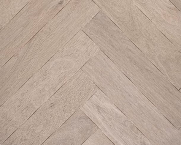 Clay White Herringbone Engineered Floor 