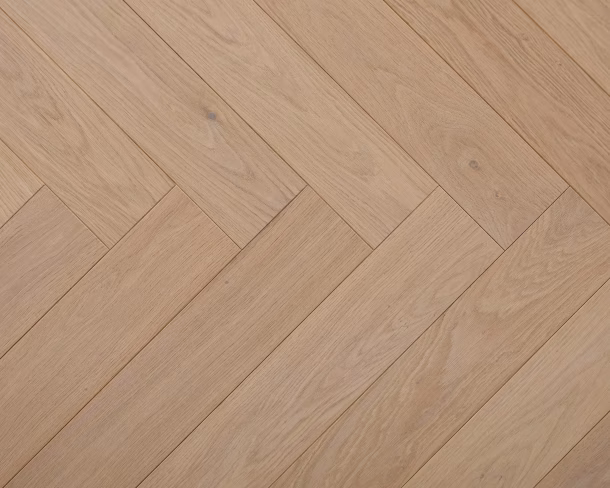 Clear Transparent Herringbone Engineered Floor 