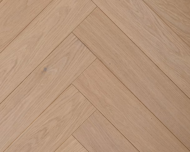 Clear Transparent Herringbone Engineered Floor 