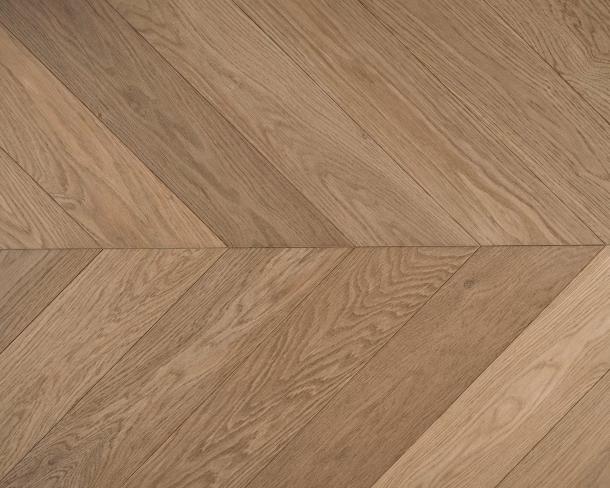 Double Smokey George Chevron Engineered Floor 