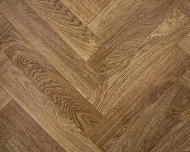 Honey Lacquered Parquet Engineered Floor 