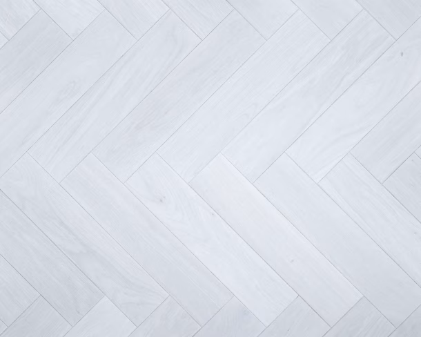 Ice White Herringbone Engineered Floor 