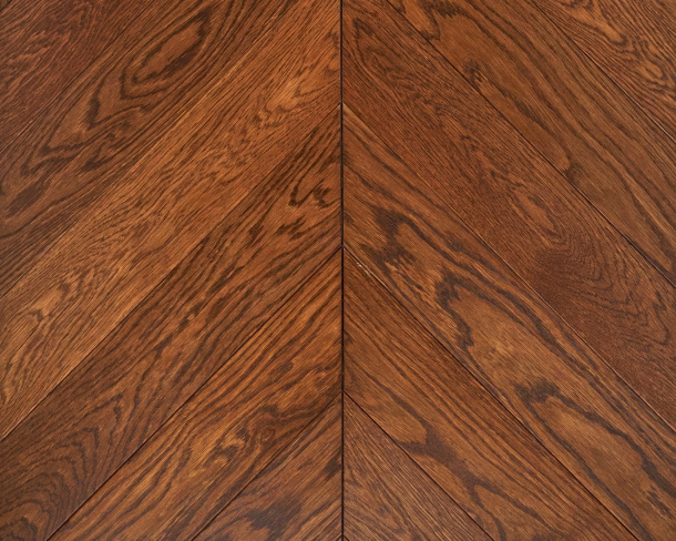 Cherry Smoke Chevron Engineered Floor 