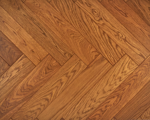 Smoked Natural Bronze Herringbone Engineered Floor 