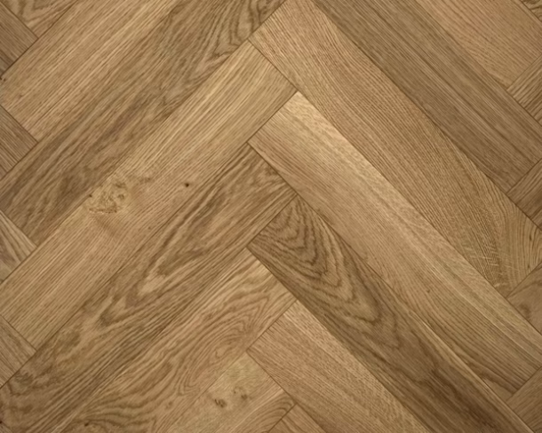 Natural Brushed Parquet Engineered Floor 