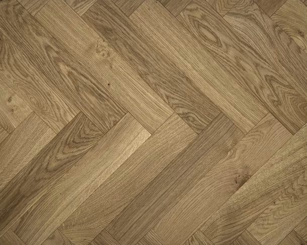 Natural Brushed Parquet Engineered Floor 