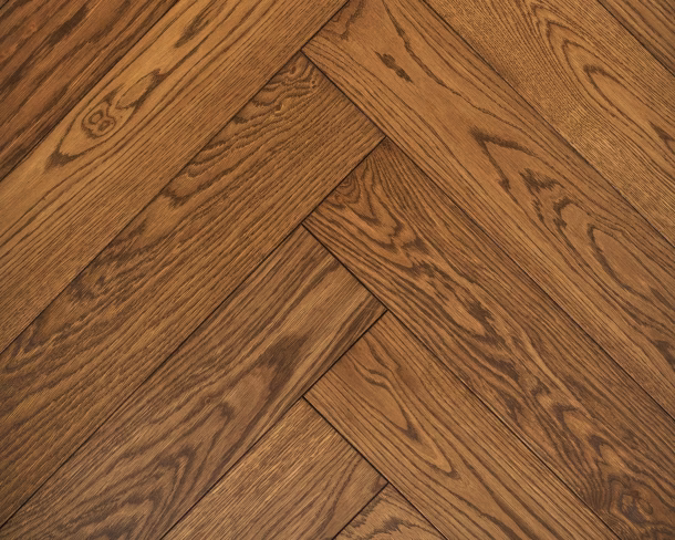 Saffron Brown Herringbone Engineered Floor 