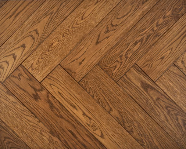 Saffron Brown Herringbone Engineered Floor 