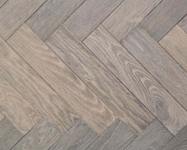 Silver Washed Parquet Engineered Floor 
