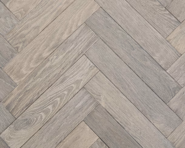 Silver Washed Parquet Engineered Floor 