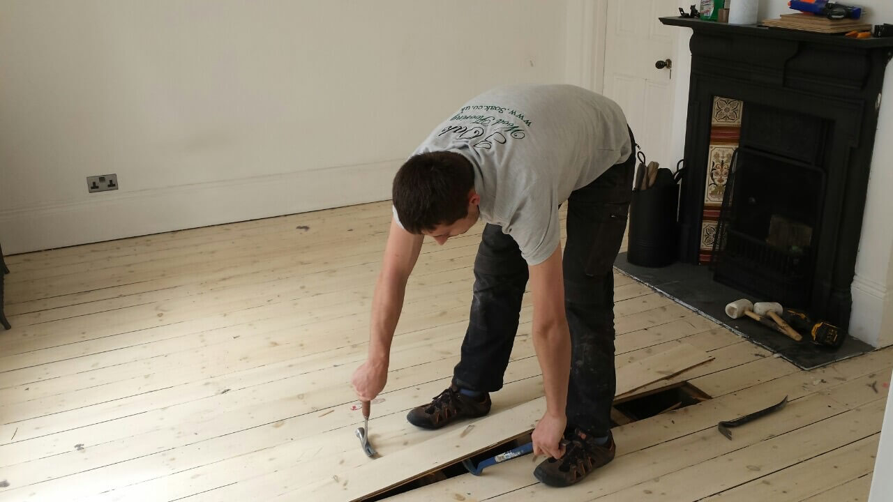 Removal of Old Floor Boards